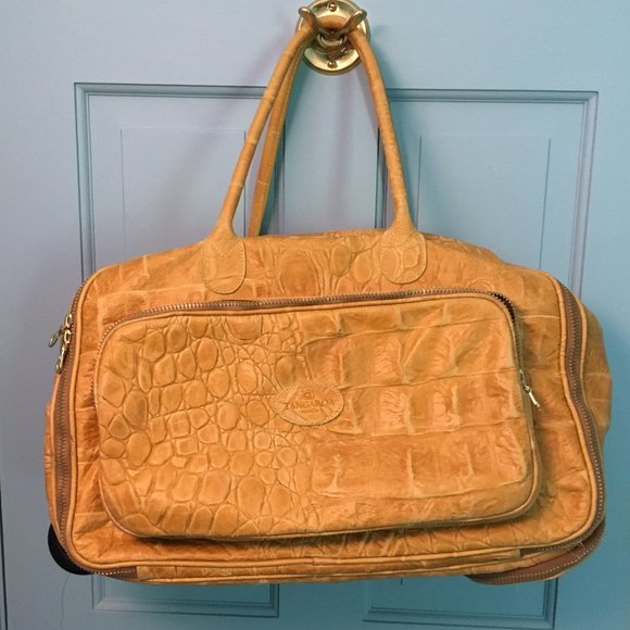 Terrida Handbags - Terrida Yellow travel bag luggage carryon Tangaro